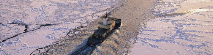 los grandes cruceros toman el artico